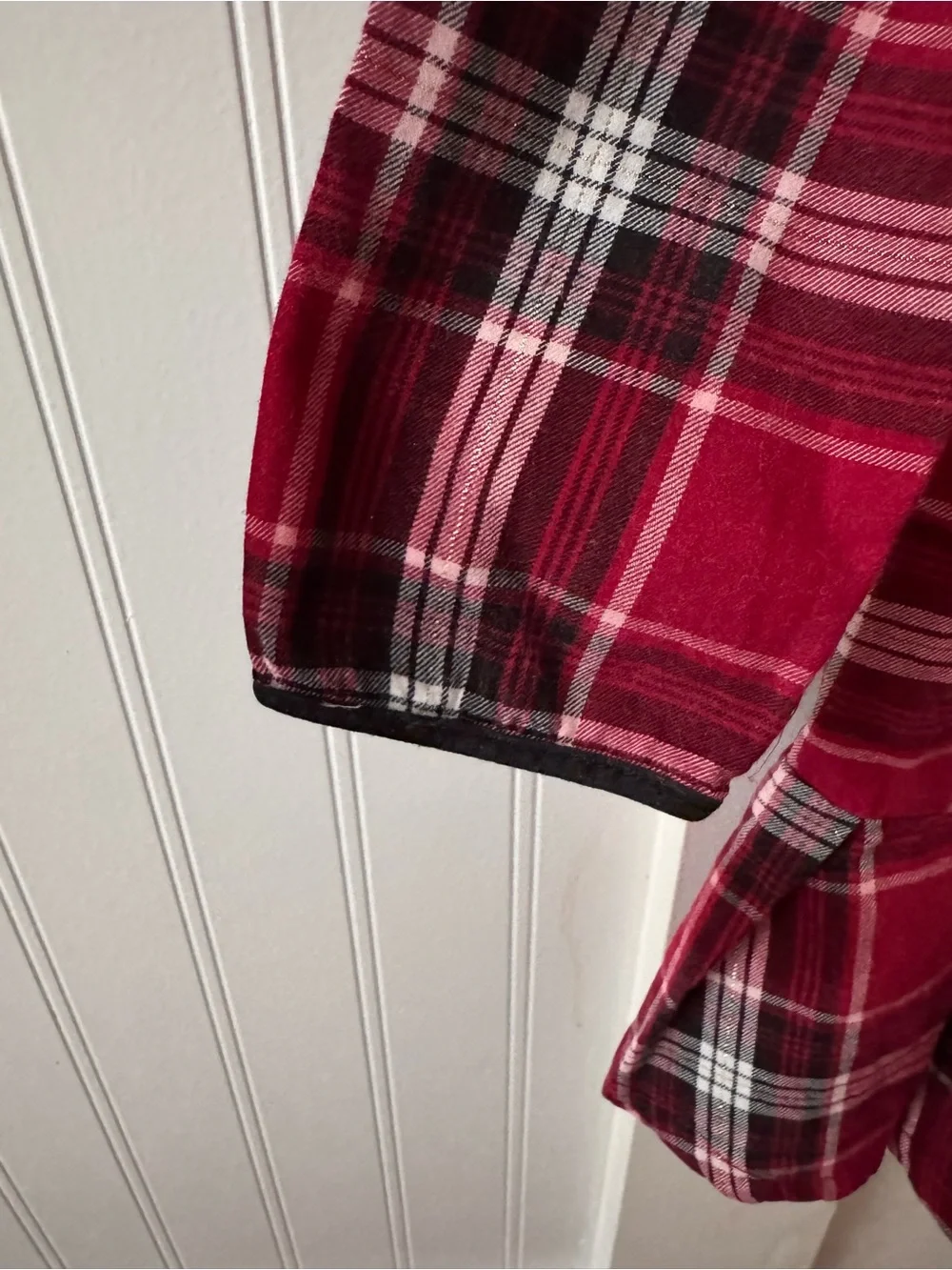 GAP Baby Red and Black Plaid Shirt Dress